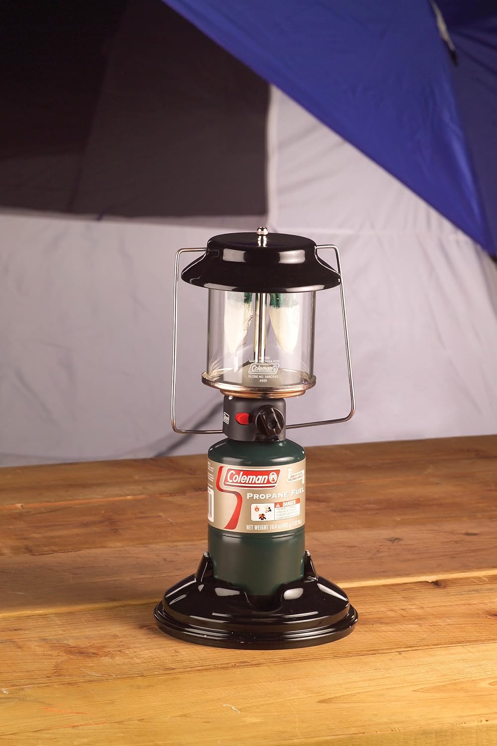 Coleman QuickPack 2-Mantle Propane Lantern with Carry Case, 1000 Lumens Lantern with Adjustable Brightness & Push-Button Starter, No Matches Needed, Great for Camping, Power Outage, & More